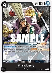 Strawberry - Paramount War Pre-Release Cards (OP02 PRE) #OP02-101 - Common One Piece Trading Card