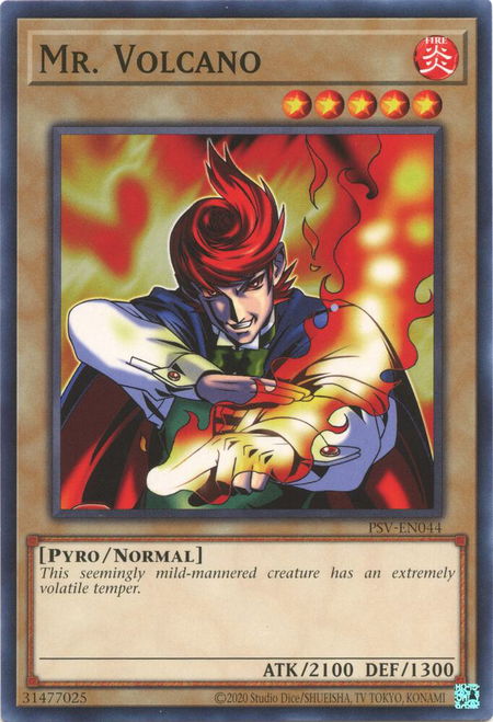 Mr. Volcano - Pharaoh's Servant (25th Anniversary Edition) YuGiOh trading card