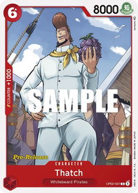 Thatch - Paramount War Pre-Release Cards (OP02 PRE) #OP02-007 - Common One Piece Trading Card