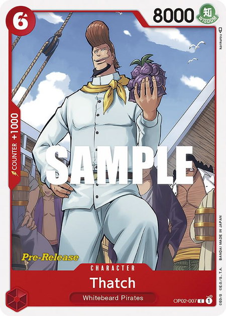 Thatch - Paramount War Pre-Release Cards One Piece trading card