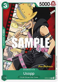Usopp - Paramount War Pre-Release Cards (OP02 PRE) #OP02-028 - Common One Piece Trading Card