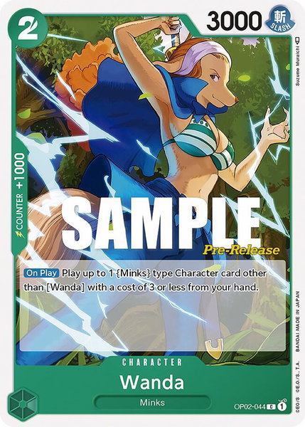 Wanda - Paramount War Pre-Release Cards One Piece trading card
