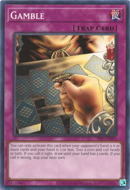 Gamble - Pharaoh's Servant (25th Anniversary Edition) YuGiOh trading card