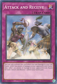 Attack and Receive - Pharaoh's Servant (25th Anniversary Edition) (PSV-EN) #PSV-EN054 - Common / Short Print YuGiOh Trading Card