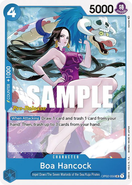 Boa Hancock trading card from Paramount War Pre-Release Cards Boa Hancock - Paramount War Pre-Release Cards One Piece trading card