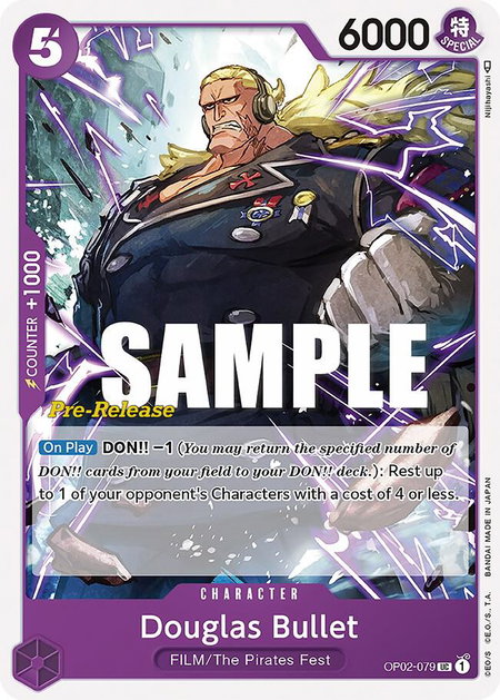 Douglas Bullet - Paramount War Pre-Release Cards One Piece trading card