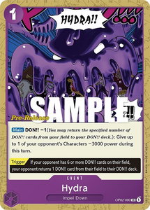 Hydra - Paramount War Pre-Release Cards (OP02 PRE) #OP02-090 - Uncommon One Piece Trading Card