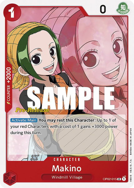 Makino - Paramount War Pre-Release Cards One Piece trading card
