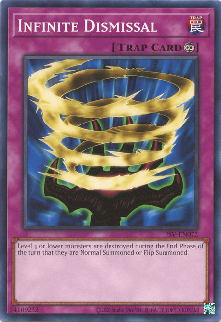 Infinite Dismissal - Pharaoh's Servant (25th Anniversary Edition) YuGiOh trading card