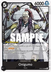Onigumo - Paramount War Pre-Release Cards (OP02 PRE) #OP02-095 - Uncommon One Piece Trading Card