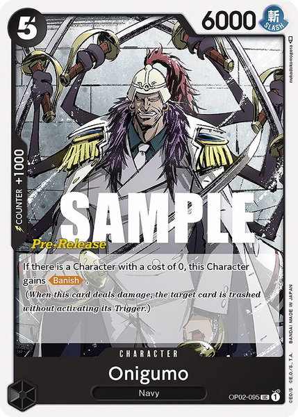 Onigumo - Paramount War Pre-Release Cards One Piece trading card