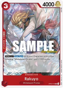 Rakuyo - Paramount War Pre-Release Cards (OP02 PRE) #OP02-019 - Uncommon One Piece Trading Card