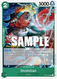 Shishilian - Paramount War Pre-Release Cards (OP02 PRE) #OP02-032 - Uncommon One Piece Trading Card