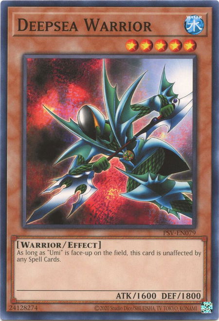 Deepsea Warrior - Pharaoh's Servant (25th Anniversary Edition) YuGiOh trading card