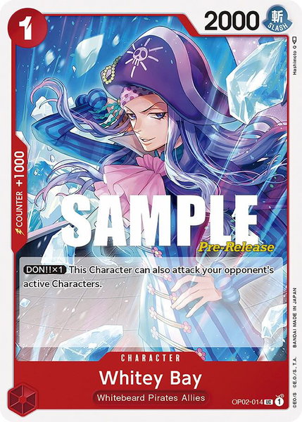 Whitey Bay trading card from Paramount War Pre-Release Cards Whitey Bay - Paramount War Pre-Release Cards One Piece trading card