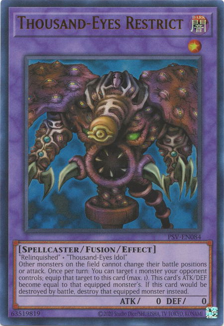 Thousand-Eyes Restrict - Pharaoh's Servant (25th Anniversary Edition) YuGiOh trading card