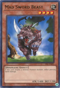 Mad Sword Beast - Pharaoh's Servant (25th Anniversary Edition) (PSV-EN) #PSV-EN091 - Rare YuGiOh Trading Card