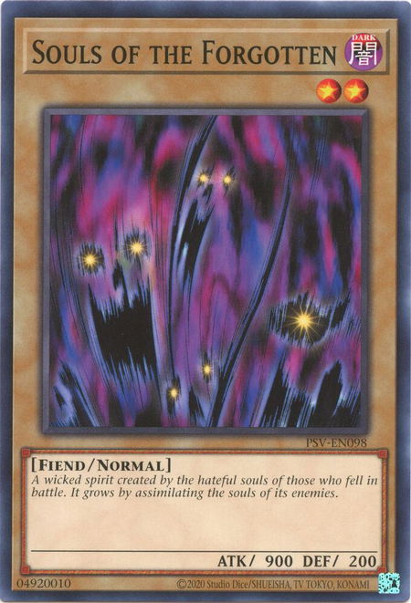 Souls of the Forgotten - Pharaoh's Servant (25th Anniversary Edition) YuGiOh trading card