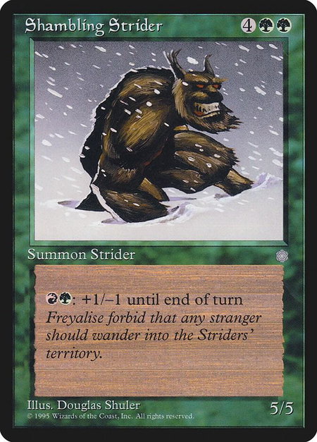 Shambling Strider - Ice Age Magic: The Gathering trading card