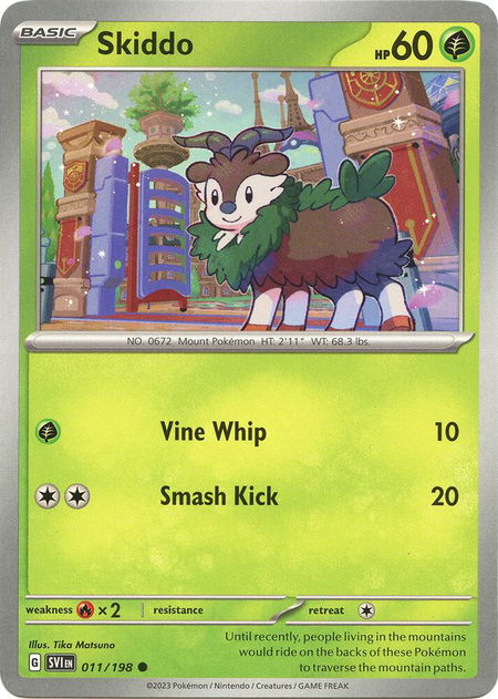 Skiddo - SV01: Scarlet & Violet Base Set Pokémon trading card