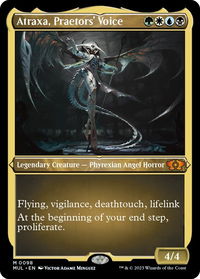 Atraxa, Praetors' Voice (Foil Etched) - March of the Machine: Multiverse Legends (MUL) #98 - Mythic Magic: The Gathering Trading Card