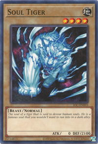 Soul Tiger - Invasion of Chaos (25th Anniversary Edition) (IOC-EN) #IOC-EN003 - Common / Short Print YuGiOh Trading Card