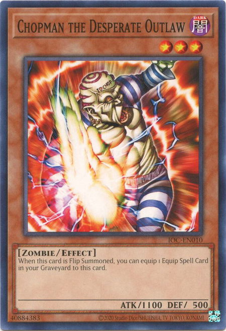 Chopman the Desperate Outlaw - Invasion of Chaos (25th Anniversary Edition) YuGiOh trading card