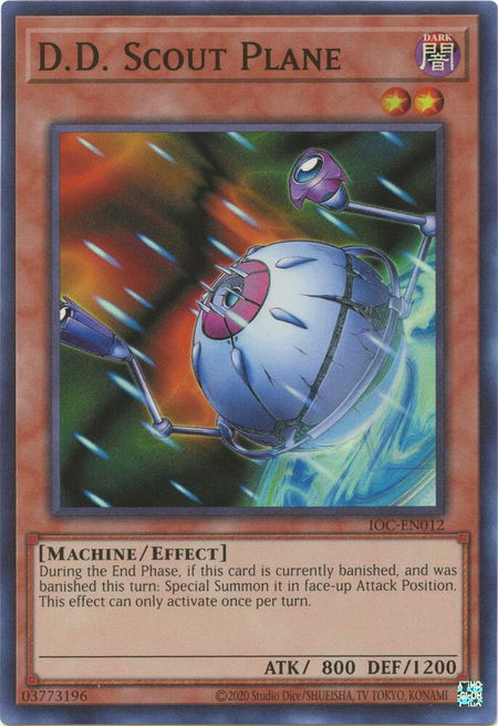 D.D. Scout Plane - Invasion of Chaos (25th Anniversary Edition) YuGiOh trading card