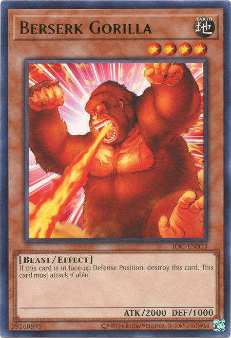 Berserk Gorilla - Invasion of Chaos (25th Anniversary Edition) YuGiOh trading card