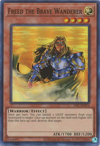 Freed the Brave Wanderer - Invasion of Chaos (25th Anniversary Edition) (IOC-EN) #IOC-EN014 - Super Rare YuGiOh Trading Card