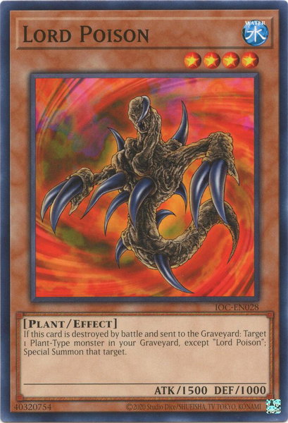 Lord Poison trading card from Invasion of Chaos (25th Anniversary Edition) Lord Poison - Invasion of Chaos (25th Anniversary Edition) YuGiOh trading card