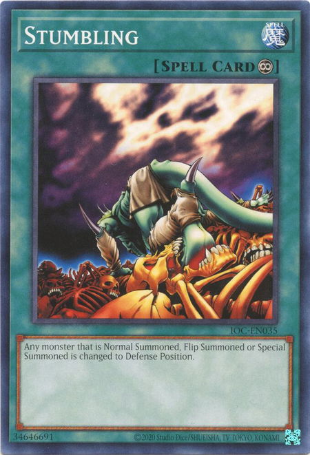 Stumbling - Invasion of Chaos (25th Anniversary Edition) YuGiOh trading card