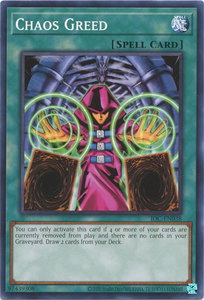 Chaos Greed - Invasion of Chaos (25th Anniversary Edition) (IOC-EN) #IOC-EN038 - Common / Short Print YuGiOh Trading Card