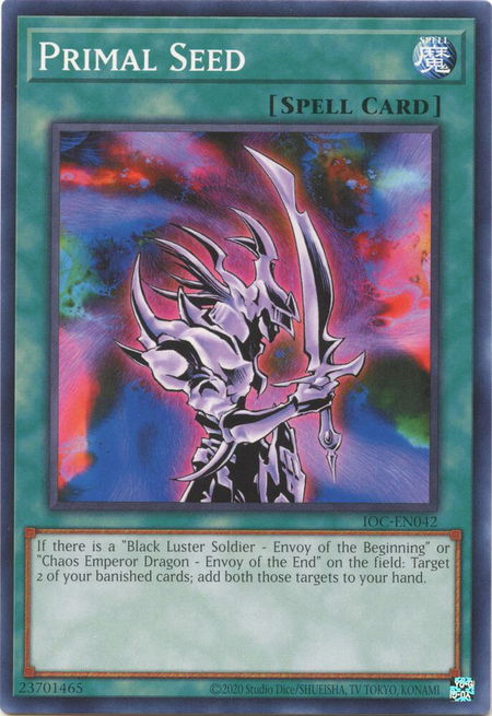 Primal Seed - Invasion of Chaos (25th Anniversary Edition) YuGiOh trading card