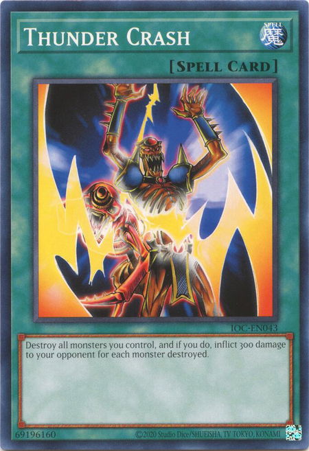 Thunder Crash - Invasion of Chaos (25th Anniversary Edition) YuGiOh trading card