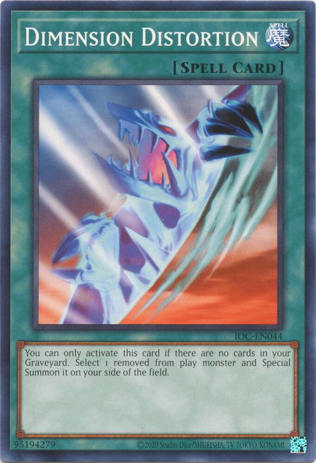 Dimension Distortion - Invasion of Chaos (25th Anniversary Edition) YuGiOh trading card