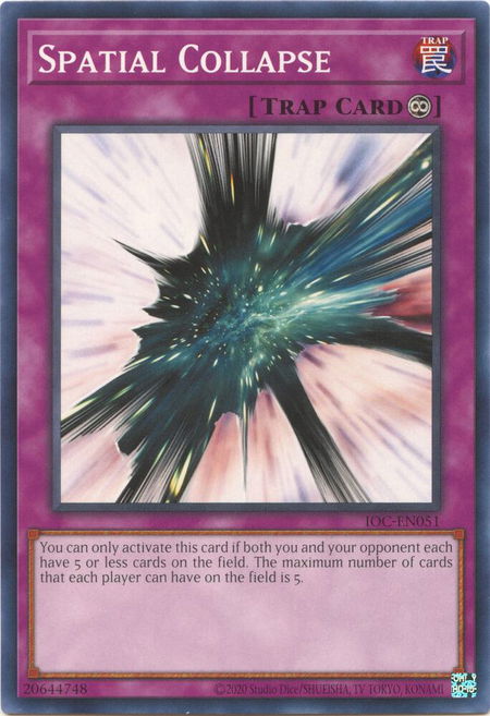 Spatial Collapse - Invasion of Chaos (25th Anniversary Edition) YuGiOh trading card