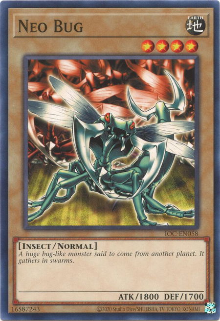 Neo Bug - Invasion of Chaos (25th Anniversary Edition) YuGiOh trading card