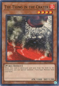 The Thing in the Crater - Invasion of Chaos (25th Anniversary Edition) (IOC-EN) #IOC-EN063 - Common / Short Print YuGiOh Trading Card