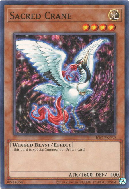 Sacred Crane - Invasion of Chaos (25th Anniversary Edition) YuGiOh trading card