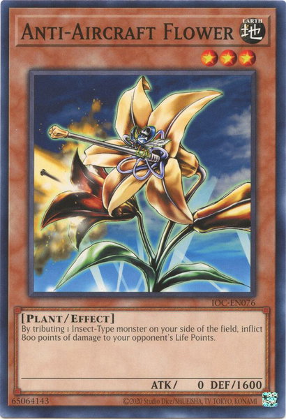 Anti-Aircraft Flower - Invasion of Chaos (25th Anniversary Edition) YuGiOh trading card
