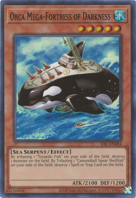 Orca Mega-Fortress of Darkness - Invasion of Chaos (25th Anniversary Edition) YuGiOh trading card