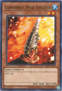 Cannonball Spear Shellfish - Invasion of Chaos (25th Anniversary Edition) (IOC-EN) #IOC-EN085 - Common / Short Print YuGiOh Trading Card