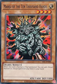 Manju of the Ten Thousand Hands - Invasion of Chaos (25th Anniversary Edition) (IOC-EN) #IOC-EN088 - Common / Short Print YuGiOh Trading Card