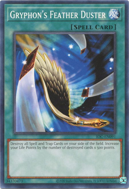 Gryphon's Feather Duster - Invasion of Chaos (25th Anniversary Edition) YuGiOh trading card