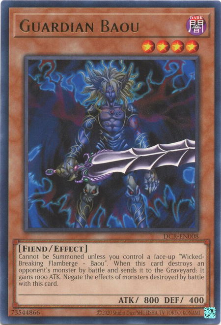 Guardian Baou - Dark Crisis (25th Anniversary Edition) YuGiOh trading card