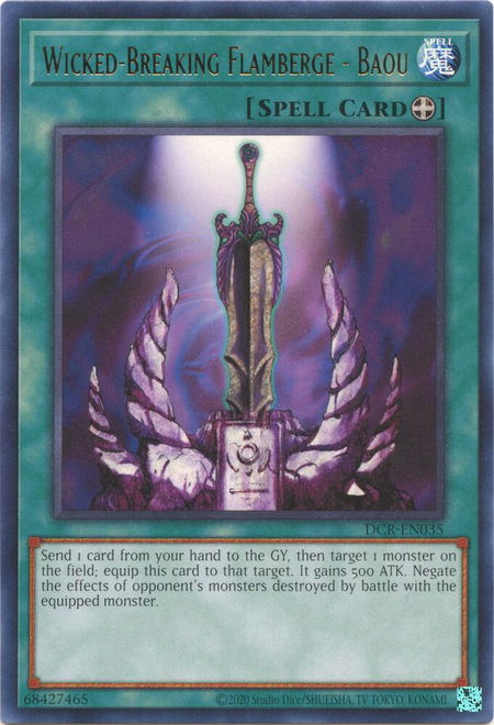 Wicked-Breaking Flamberge - Baou - Dark Crisis (25th Anniversary Edition) YuGiOh trading card