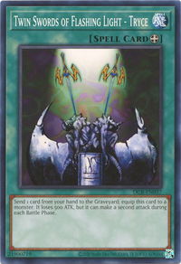Twin Swords of Flashing Light - Tryce - Dark Crisis (25th Anniversary Edition) (DCR-EN) #DCR-EN037 - Common / Short Print YuGiOh Trading Card