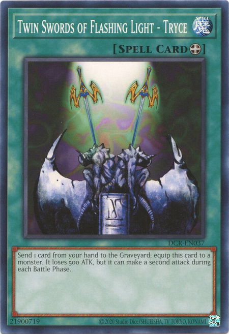 Twin Swords of Flashing Light - Tryce - Dark Crisis (25th Anniversary Edition) YuGiOh trading card