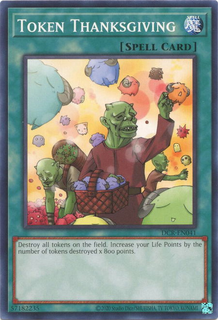 Token Thanksgiving - Dark Crisis (25th Anniversary Edition) YuGiOh trading card
